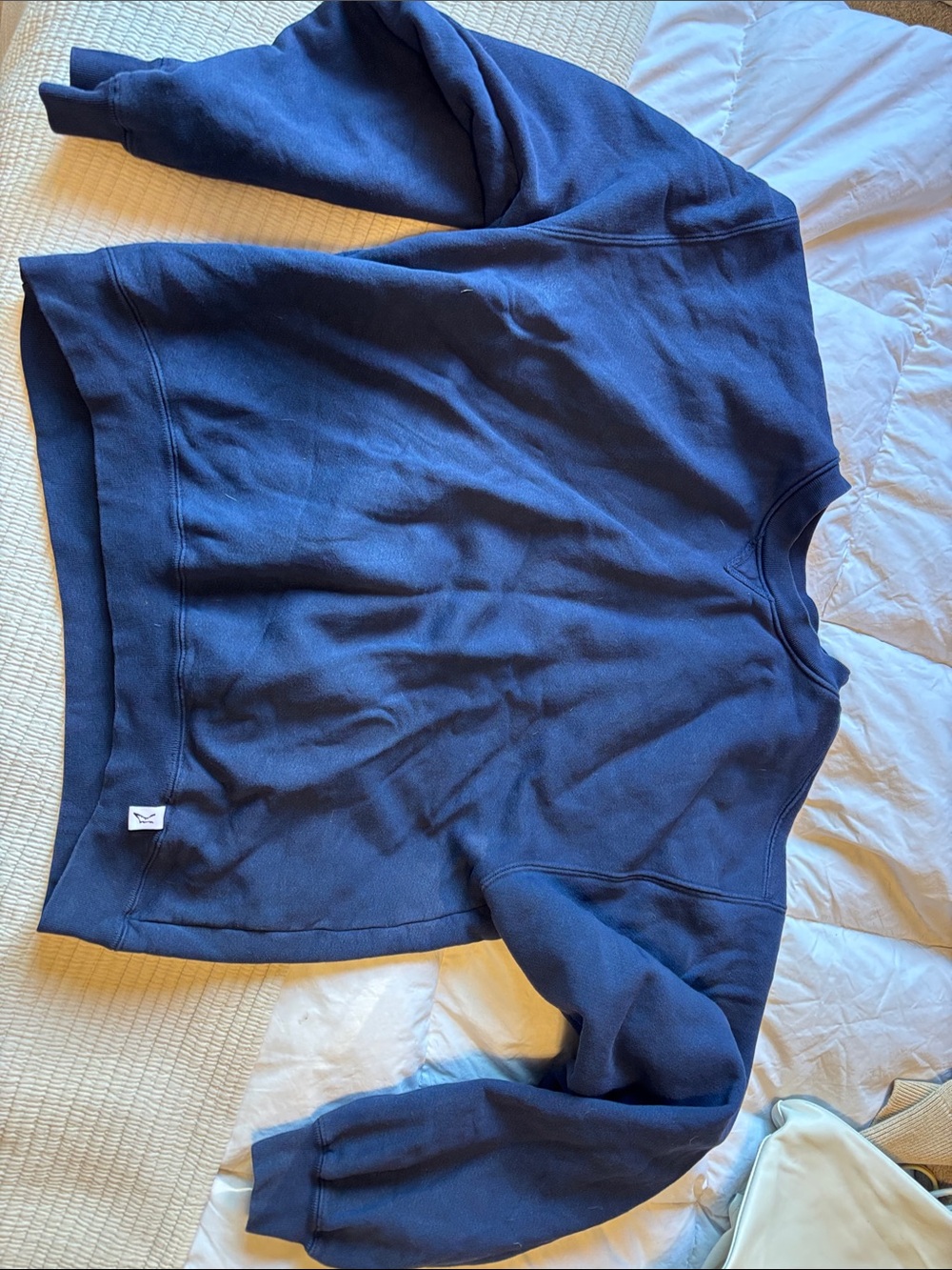 Men’s navy Crewneck Sweatshirt - Casual Everyday Pullover